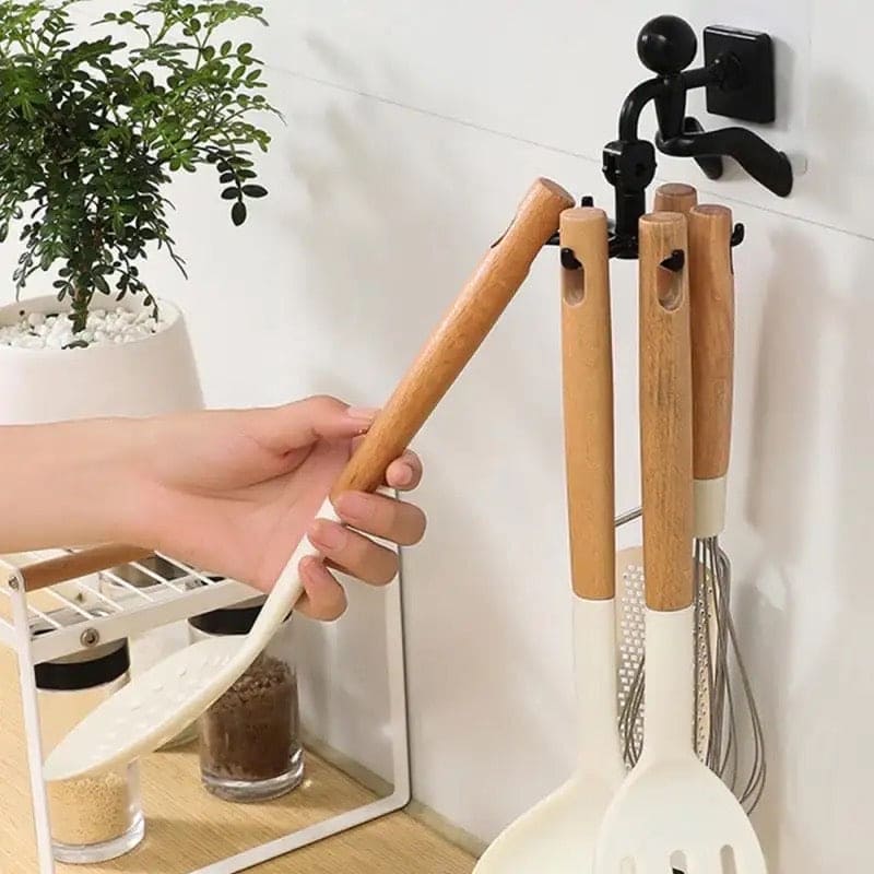 Little Man Claw Hook, Cabinet Wall Top Hook, 360° Rotatable Claw Hook, Dual Purpose Small Humanoid Hook, Traceless Shelf Sticky Hook, Kitchen Utensil Hanger Wall Hanger Hook, Multipurpose Self Adhesive Holder, Bathroom Kitchen Household Hanging Rack Little Man Claw Hook, Cabinet Wall Top Hook, 360° Rotatable Claw Hook, Dual Purpose Small Humanoid Hook, Traceless Shelf Sticky Hook, Kitchen Utensil Hanger Wall Hanger Hook, Multipurpose Self Adhesive Holder, Bathroom Kitchen Household Hanging Rack